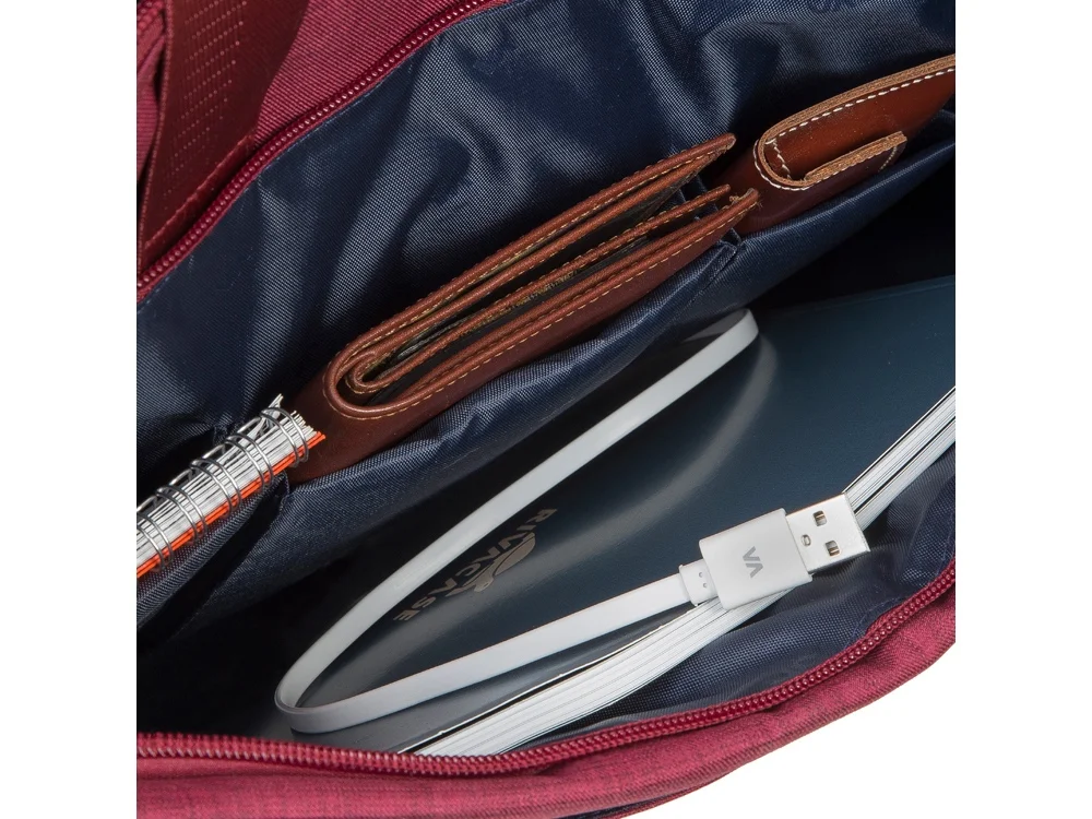 Сумка для ноутбука 15.6 красный - фото 6