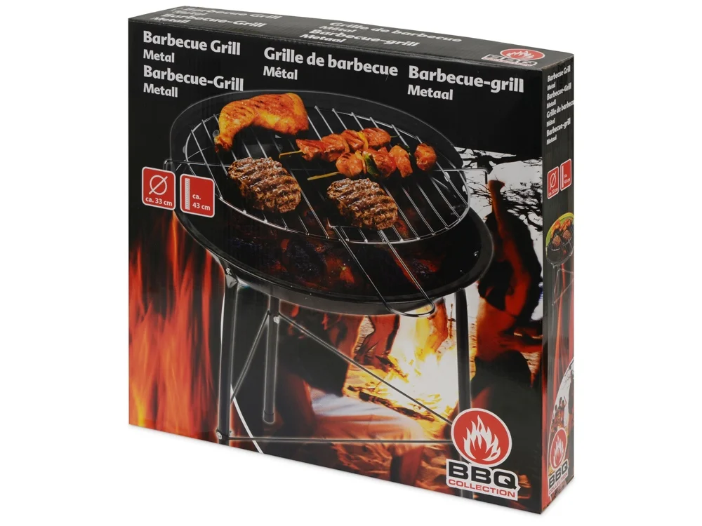 Угольный гриль на ножках Picnic черный - фото 3