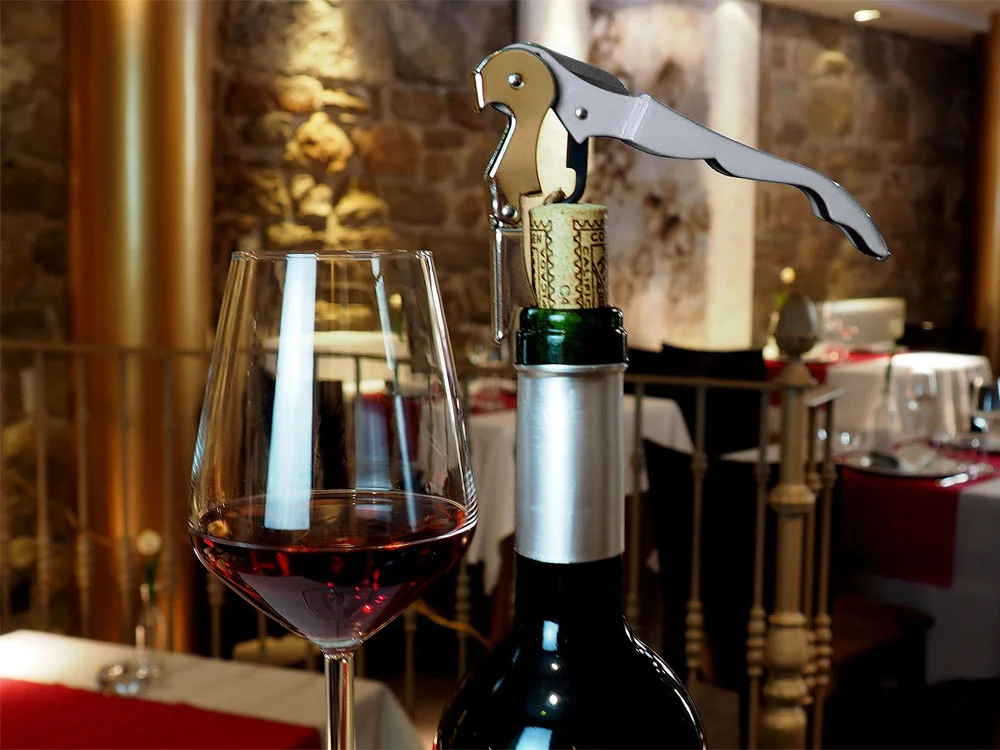 Нож сомелье из нержавеющей стали Pulltap's Inox черный серебристый - фото 3