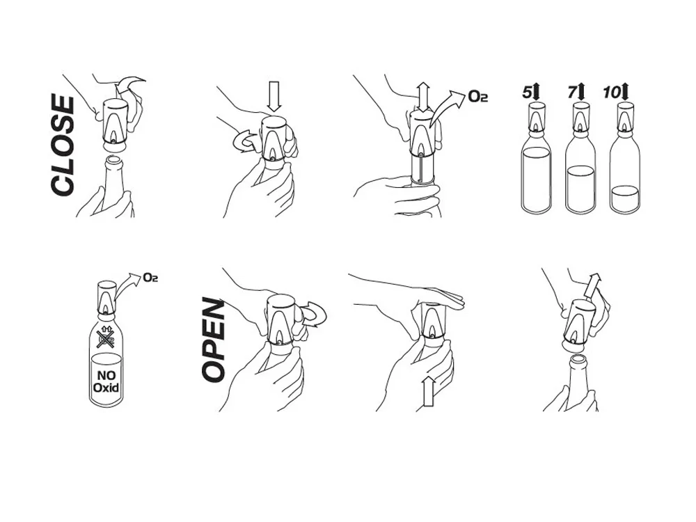 Винный насос-пробка Pump It черный - фото 7