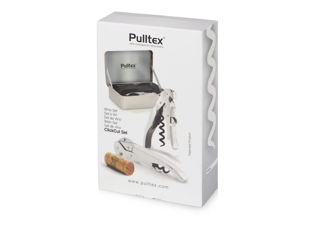 Подарочный винный набор ClickCut Set серебристый - фото 17