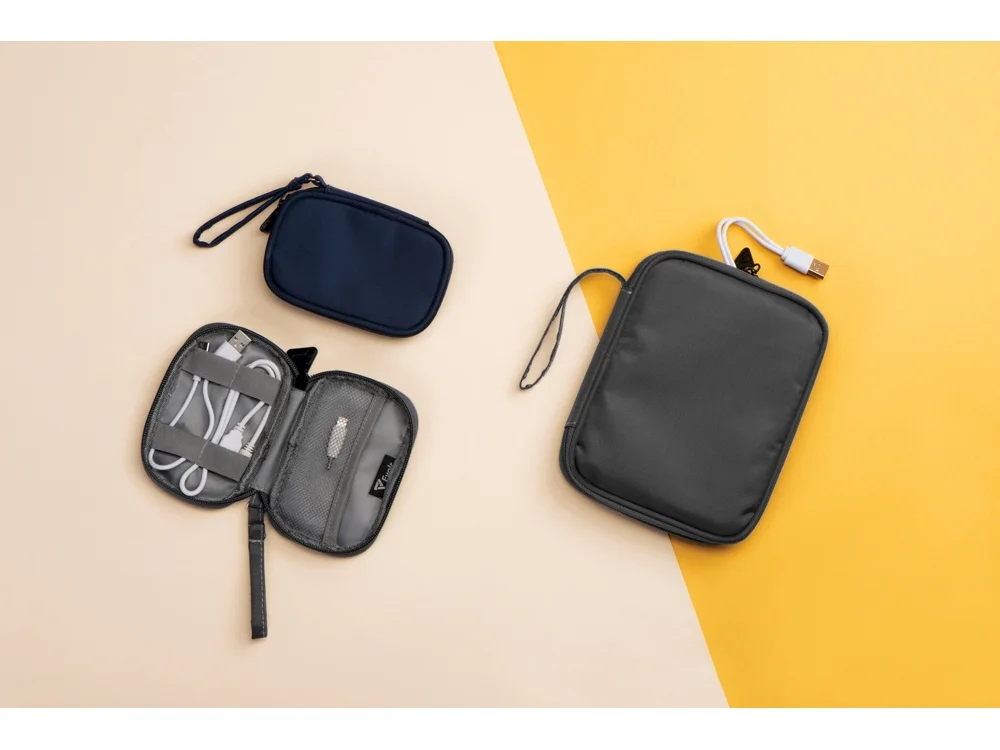 Органайзер для проводов и электроники Keep Organized M темно-серый - фото 6