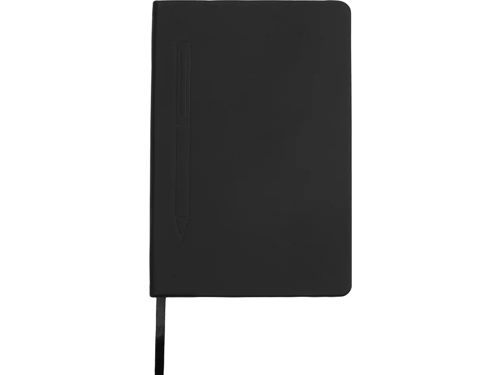 Блокнот А5 Magnet soft-touch с магнитным держателем для ручки черный A5 - фото 4