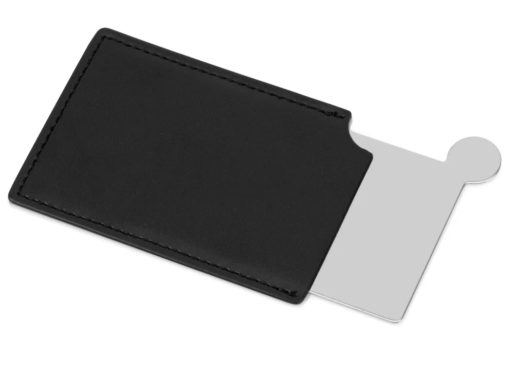 Зеркало в чехле Style серебристый черный - фото 2