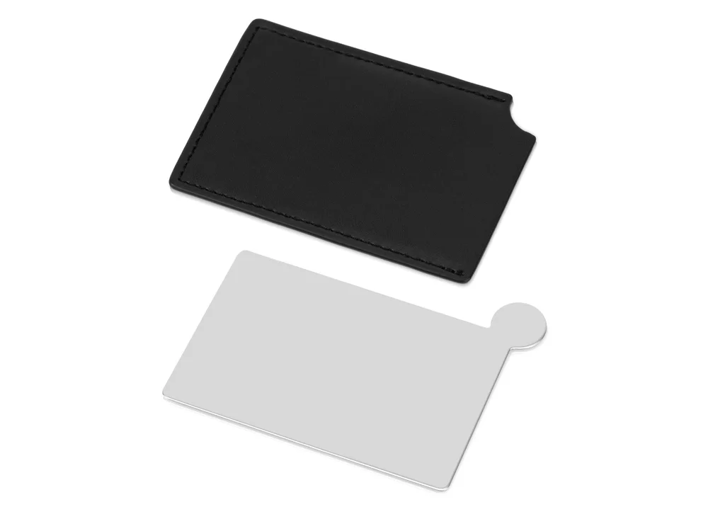 Зеркало в чехле Style серебристый черный - фото 3