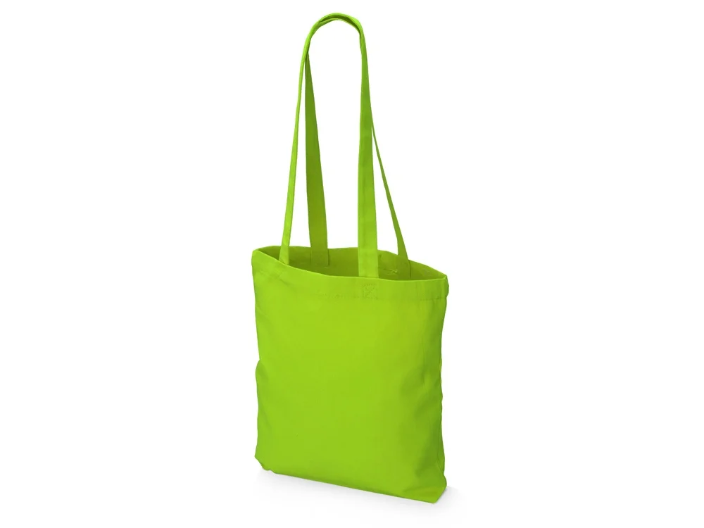 Сумка из плотного хлопка Carryme 200 200 г/м2 зеленое яблоко - фото 2