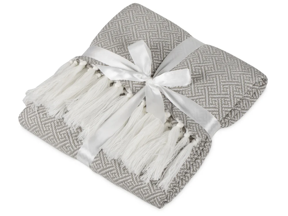 Плед акриловый с бахромой «Tassel» - фото 3