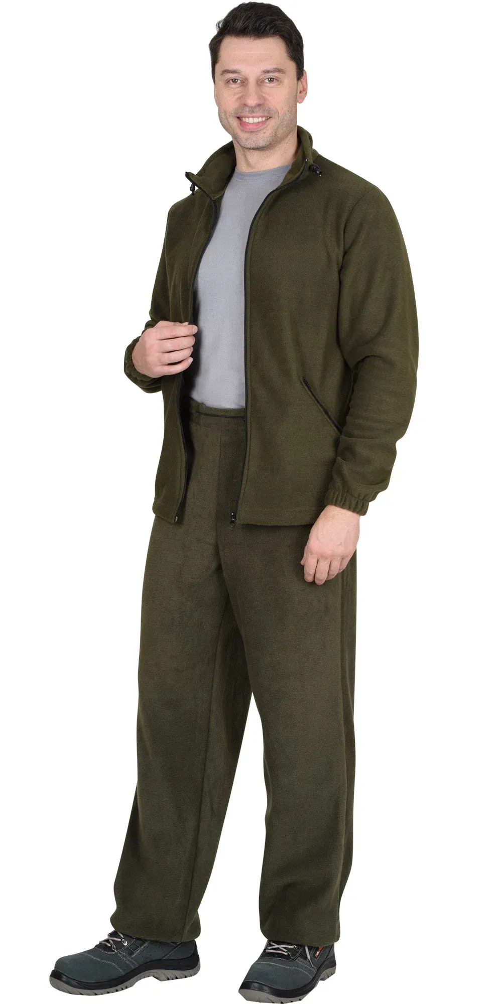 Куртка флисовая оливковая 280 г/м2 88-92/170-176