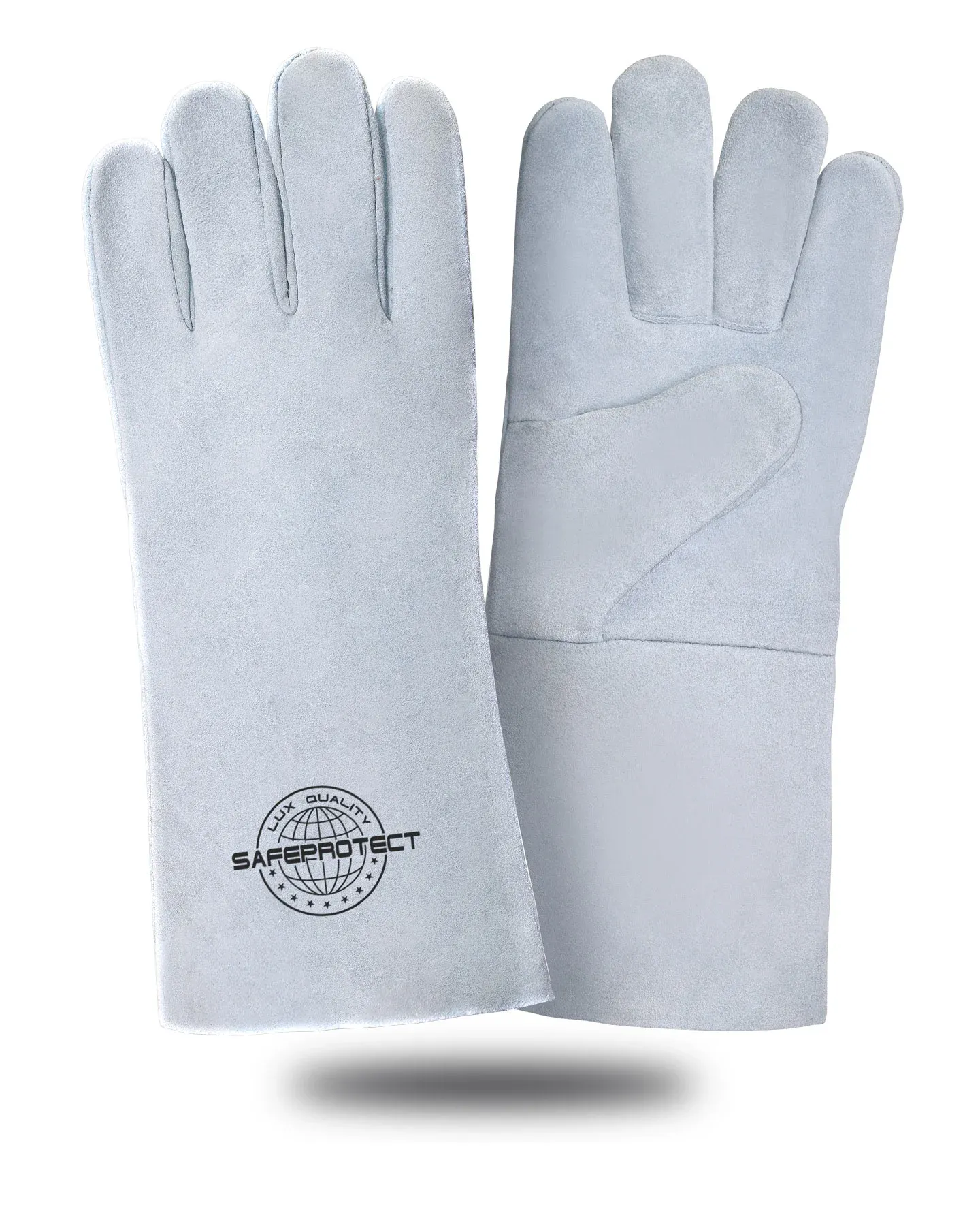 Краги спилковые КАРЕЛИЯ Safeprotect® серые без подкладки р.10,5 х12х60, Серый